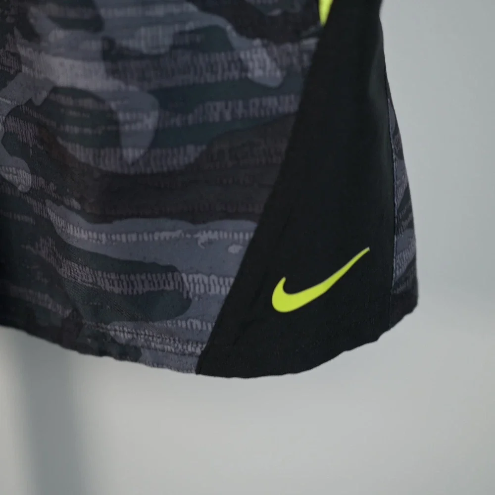 Nike Mens Camo Swim Trunks XL Grey Neon Yellow NESS5338 Board Shorts Lined - Picture 3 of 15